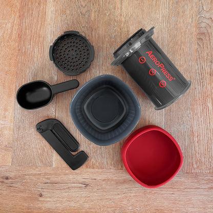 Aerobie AeroPress Go Filterkaffee Zubehör Zubereitung Einzelteile - The Holy Cross Brewing Society
